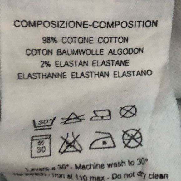 Stella McCartney High Rise Boyfriend Wide Leg Size 27 - Picture 11 of 11